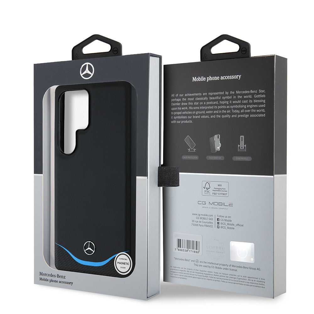 Mercedes Benz Galaxy S25 Ultra Orjinal Lisanslı M-safe Şarj Özellikli 3D Metal Logolu Mavi Yatay Eğri Çizgili Deri Kılıf Mercedes Benz Galaxy S25 Ultra Orjinal Lisanslı M-safe Şarj Özellikli 3D Metal Logolu Mavi Yatay Eğri Çizgili Deri Kılıf